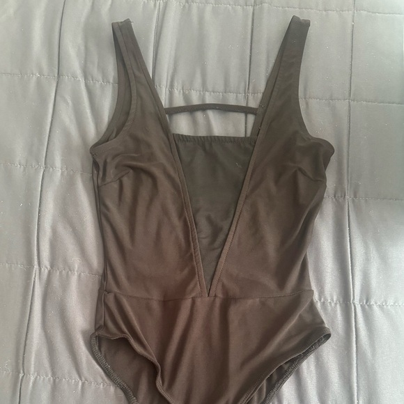 Black Mesh Sleeveless Bodysuit - Picture 1 of 6